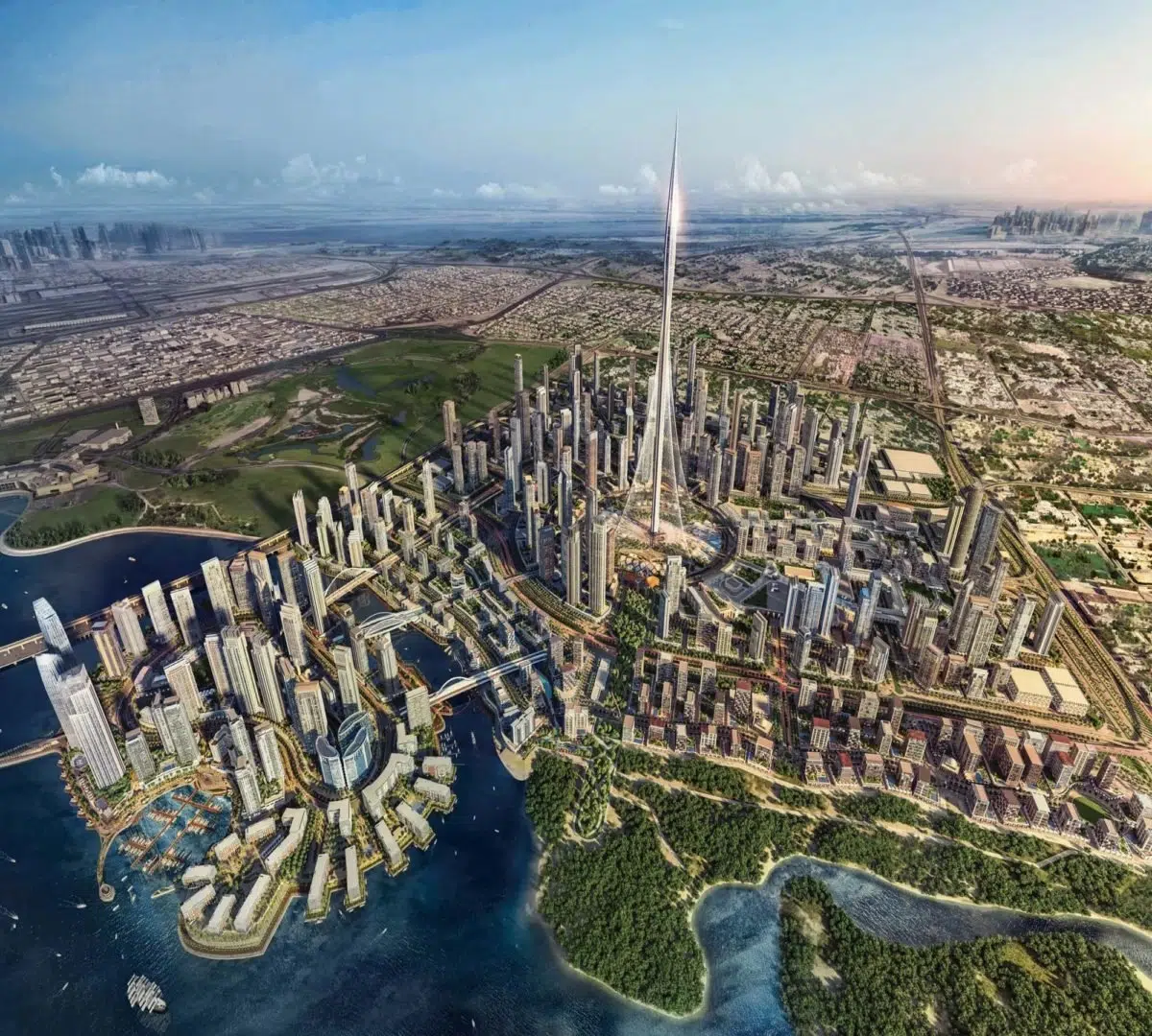 Dubai Creek Harbour waterfront skyline