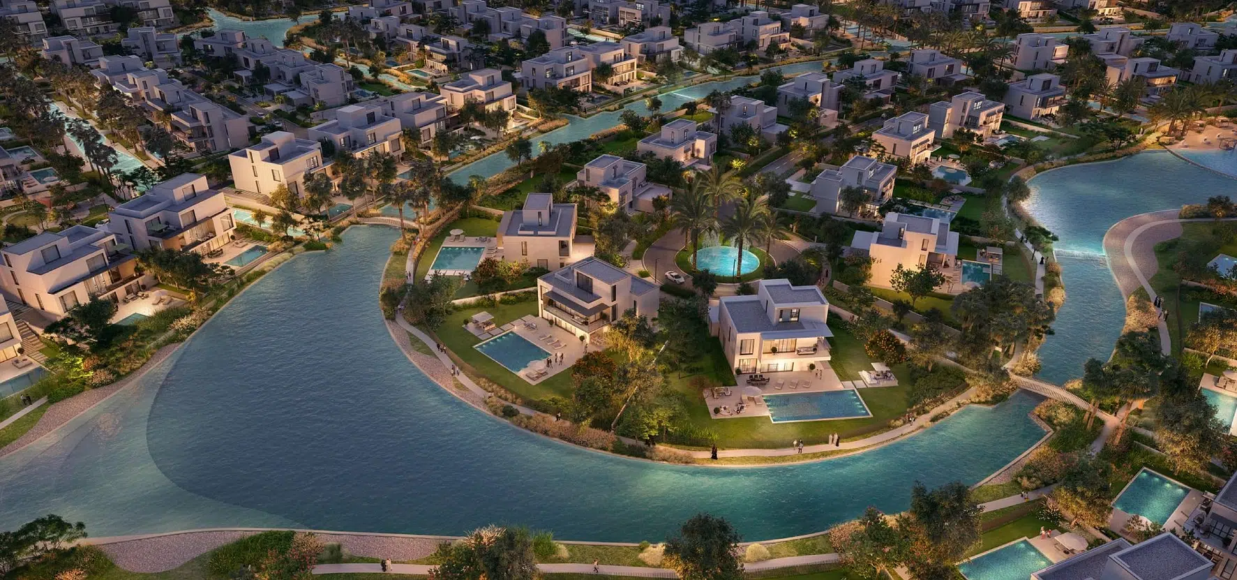 The Oasis ultra-luxury villas with water features