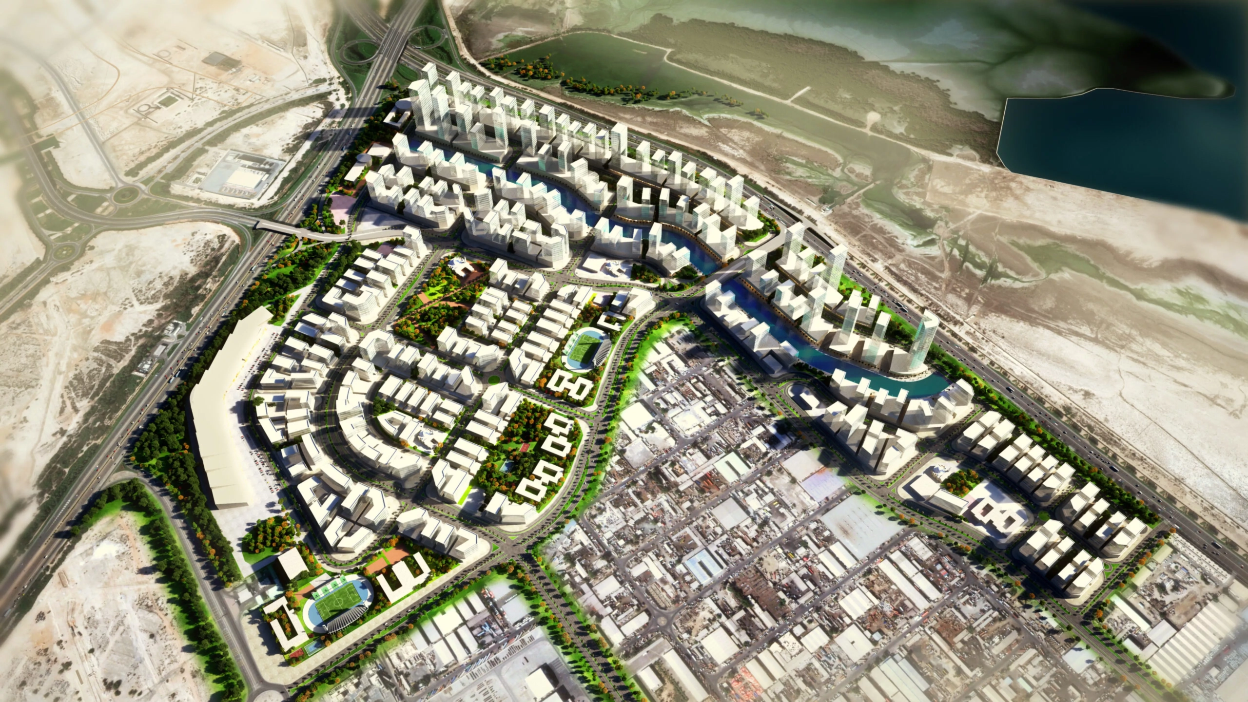 Meydan Horizon masterplan aerial