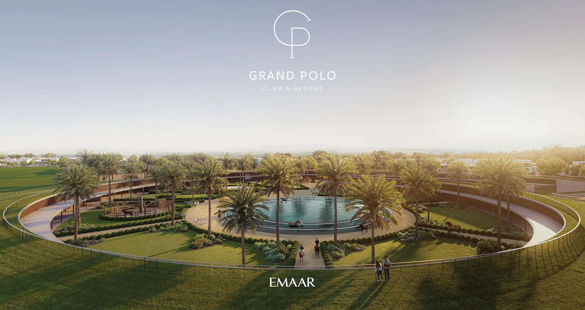Grand Polo Club and Resort green fields and luxury villas