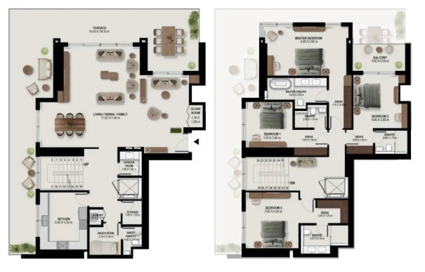 4-bedroom townhouses