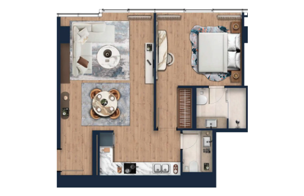 1-bedroom apartment