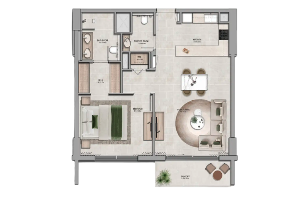 1-bedroom apartment