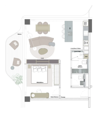 1-bedroom apartment