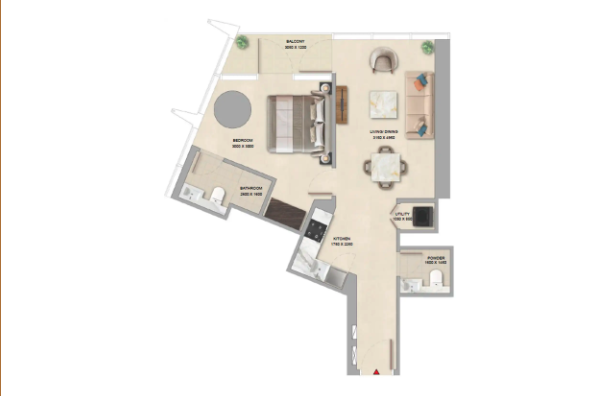 1-Bedroom Apartment