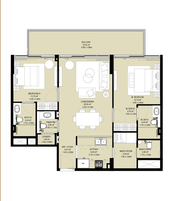 2-bedroom apartment