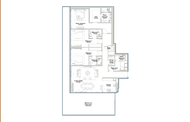 3-bedroom apartment