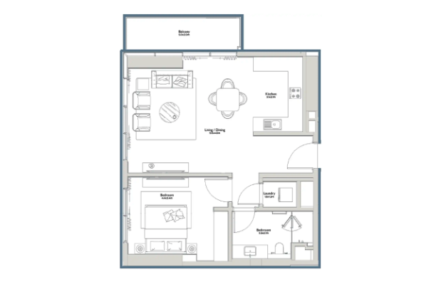 1-bedroom apartment